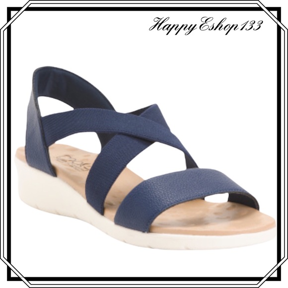 Malu Shoes Malu Womens Made In Brazil Comfort Strappy Wedge Sandals